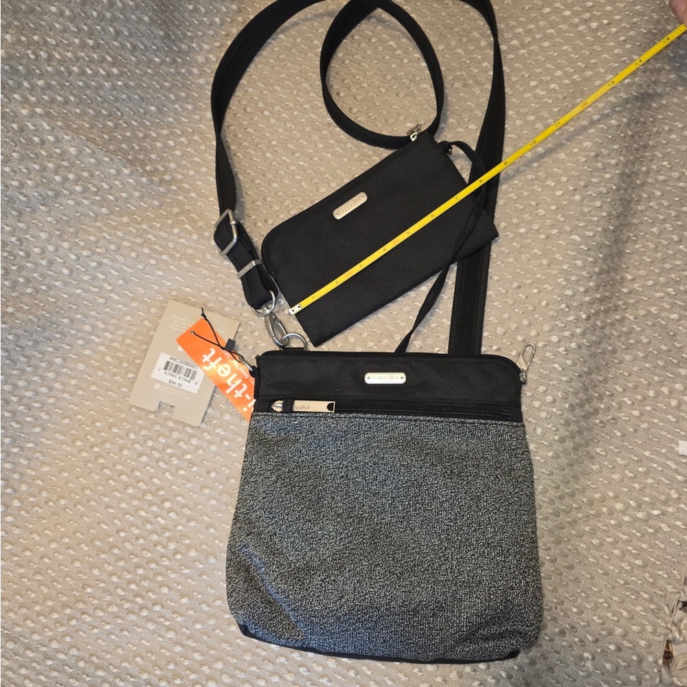 Baggallini Charcoal and Black Crossbody Bag - Picture 7 of 10